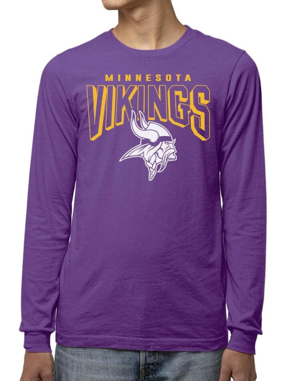 Unisex Bold Logo Long Sleeve T-Shirt - Officially Licensed NFL Apparel, Casual